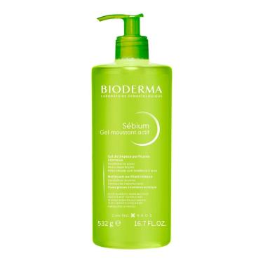 Imagem de Sébium Gel Moussant Actif Bioderma Gel de Limpeza Facial Purificante Intensivo 532g