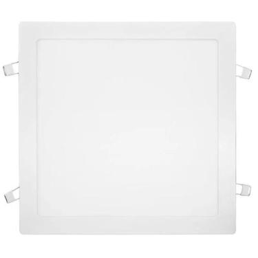 Imagem de Kit 5 Painéis Led Embutir 24W Quadrado Branco Frio Bivolt - Economax