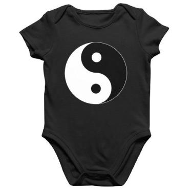 Imagem de Body Bebê Algodão Yin-Yang - Foca na Moda, Preto, M