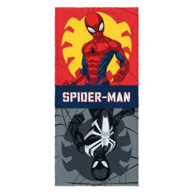 Imagem de Toalha Felpuda de Banho Estampado Spider Man Homem Aranha - Lepper, Es