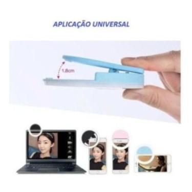 Imagem de Luz Selfie Ring Light Clipe Anel Led Flash Celular Universal - oem