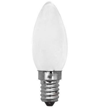 Imagem de Lâmpada Vela 40w Rosca E-14 Incandescente Leitosa 220v - BRASFORT