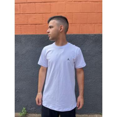Imagem de Kit 3 Camisetas Básicas de Algodão Carline, Todas brancas, GG