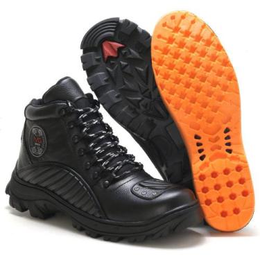 Imagem de Bota Coturno Motociclista Ducat Cano Medio Preta - Mg Brasil, 44