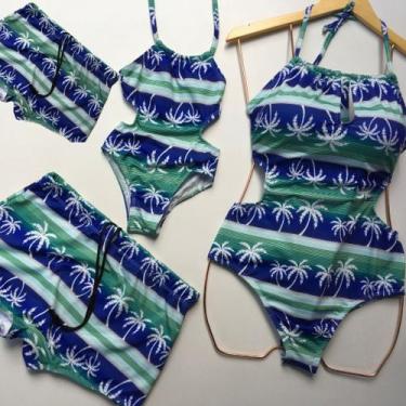 Imagem de Kit familia 4 peças - 2 maios 2 sungas - moda praia - Sahil Praia, Pre