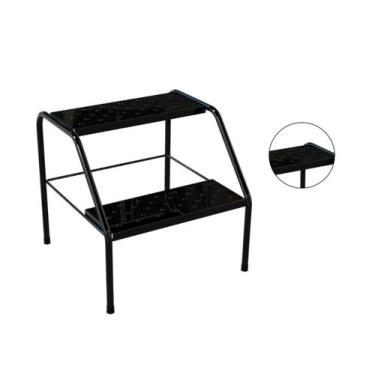 Imagem de Escada Escadinha 2 Degraus Para Maca Depilação Consultório Estética Cl