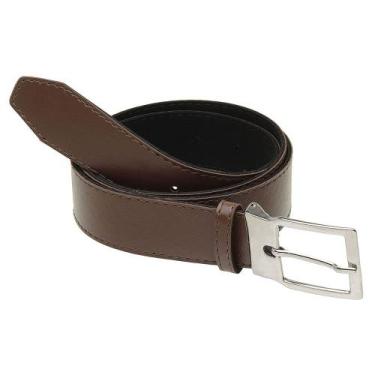 Imagem de Cinto Masculino Casual Ajustável Fivela Metal Tamanho Único Couro Eco 
