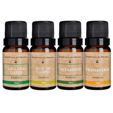 Imagem de Kit 4 Essências Aromatizador/Difusor 10ml Encantos do Jardim - Essênci