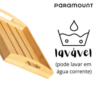 Imagem de Bandeja 100% Bambú C/alça 35x30 Café Da Manhã Paramount - Paramount Pl