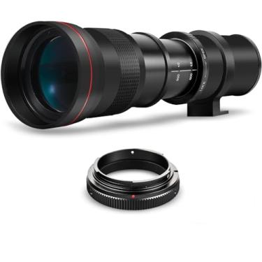 Imagem de Lente teleobjetiva manual de alta potência 420-800 mm f/8 para Nikon D500, D600, D610, D700, D750, D800, D810, D850, D3100, D3200, D3300, D3400, D35000, D5000 0 00 , D52 00, D5300, D5500, D5600,