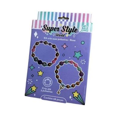 Imagem de Kit Super Style World Crie Suas Pulseiras F0108-8 - Fun