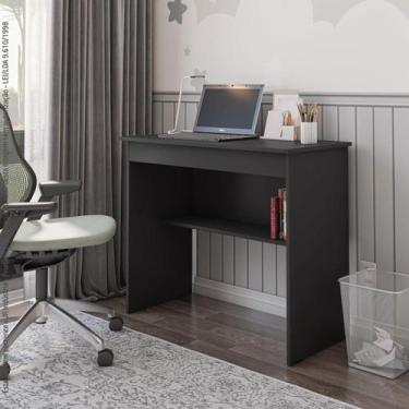 Imagem de Escrivaninha Para Quarto Pequena com Prateleira e Gaveta Vitoria - Pre