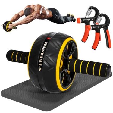 Imagem de T-link Rolo AB para treino abdominal, equipamento de exercício de roda de roda de roda de abdômen para treino central, roda de roda de abdômen para Home Gym, equipamento de treino abdominal para exer