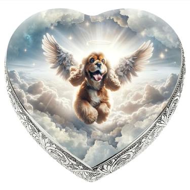 Imagem de Urnas personalizadas para cães para cinzas Urna para cães Cocker Spaniel médio e pequeno e urnas personalizadas para cães urnas para cinzas e urnas para animais de estimação Rainbow Bridge Dog