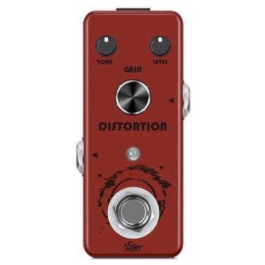 Imagem de Pedal de guitarra iSET Distortion Mini pedal único de efeito de guitarra para guitarra elétrica baixo True Bypass (distorção)