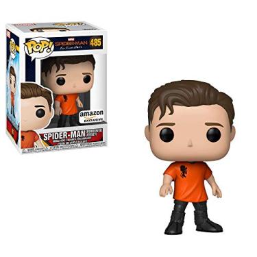 Imagem de POP! Exclusive Spider-Man Far from Home #485 Spider-Man (Borrowed Jersey)
