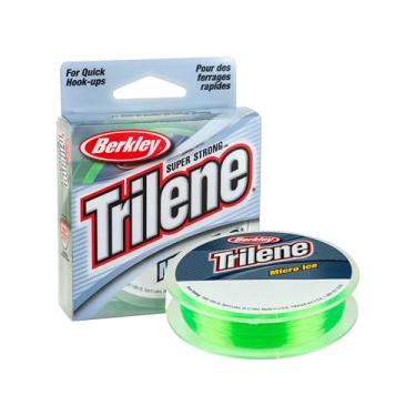 Imagem de Berkley Trilene® Micro Ice®, Solar, força de ruptura de 3,6 kg, linha de pesca de monofilamento de 100 metros, adequada para ambientes de água doce