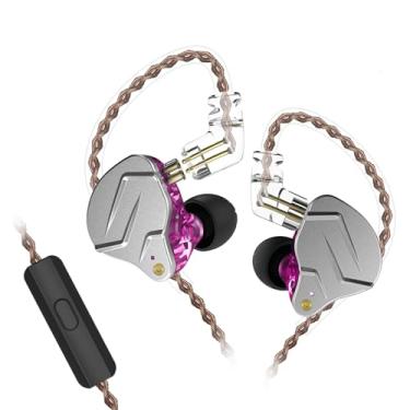 Imagem de FEDAI KZ ZSN Pro IEM in Ear Monitores, Fones de ouvido HiFi com fio com driver duplo híbrido 1BA 1DD Fones de ouvido intra-auriculares de alta fidelidade para músicos, cabo removível para fones de