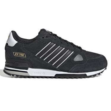 Imagem de adidas Tênis masculino Zx 750 com cadarço_Delete Casual_Delete - Preto - Tamanho 41
