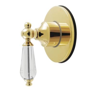 Imagem de Kingston Brass KS4032WLL Willshire Válvula de desvio de seis vias de manípulo único com kit de acabamento, latão polido