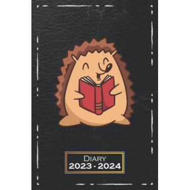 Imagem de Diary 2023-2024: Hedgehog, Animals | A5 (6x9), Softcover | One Week on a Double Page | From Monday to Sunday | Weekly Planner | Read | qb1