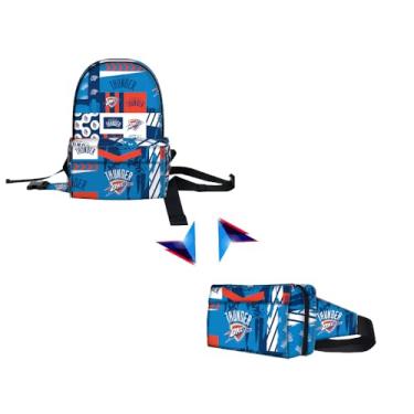 Imagem de Pro Specialties Group Bolsa esportiva multifuncional Oklahoma City Thunder Transformer, alça ajustável, Multi, Large, Mochila esportiva