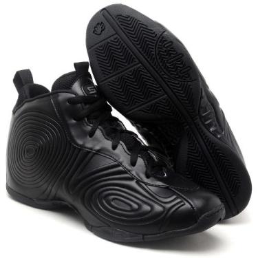 Imagem de Tênis Basquete Masculino Six Street Vision Preto, 43, Preto, Masculino