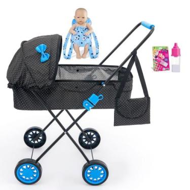 Imagem de Carrinho de Boneca Veneza 79 CM ALT Bebe Reborn Milan Luxo - Sag Toys,