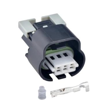 Imagem de Conector à prova d'água automotivo de 3 pinos, plugue de chicote de fios elétrico feminino 15326556 15336121 com pinos