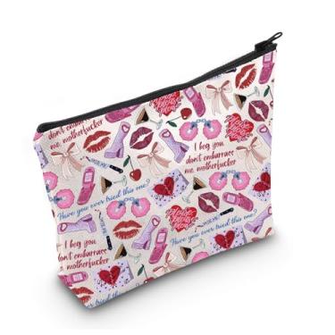 Imagem de LEVLO Short Sweet Love Song SC Fans bolsa de cosméticos de lona Taste Me bolsa de maquiagem rosa tema senhora presente de festa, Taste Me, uso diário