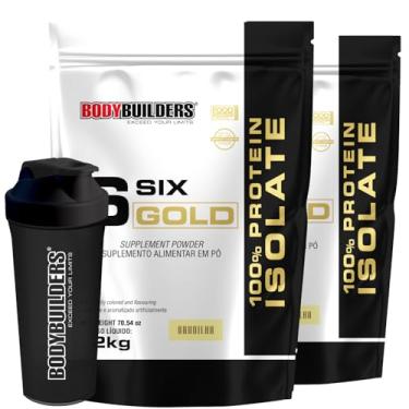 Imagem de Kit 2x Whey Isolado Six Gold Baunilha 2kg + Coqueteleira - Bodybuilders