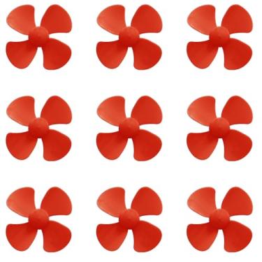 Imagem de 30PCS Motor Propellers 2mm Shaft Propellers with 4-Vanes 50mm Fan Shape Propellers for Motor RC Boat Ship RC Airplane DIY Model Toy Part (Red)
