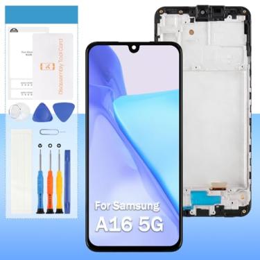 Imagem de Tela OLED para Samsung Galaxy A16 5G de substituição, para Samsung A16 SM-A166B SM-A166B/DS SM-A166P SM-A166P/DS SM-A166E SM-A166E/DS 17.0 cm LCD Display Touch Digitalizador Vidro Montagem