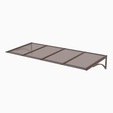 Imagem de Toldo Fixo Policarbonato Alveolar Bronze - 1,50m x 1,20m - Estrutura B