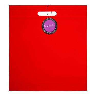 Imagem de Sacola em TNT Premium Termo Selada 35x39cm Nice TopGet, Vermelho