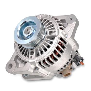 Imagem de Alternador de alta saída para/Toyota Yaris S 2007-2009; Yaris Base 2007-2012; Yaris L, LE 1.5L 2012-2015 80Amp 12V CW 4-Groove Polia 27060-21150 104210-8180