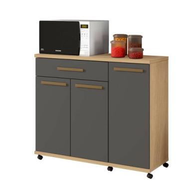 Imagem de Balcão Parati Master Arte Móveis, Cinamomo/ Grafite