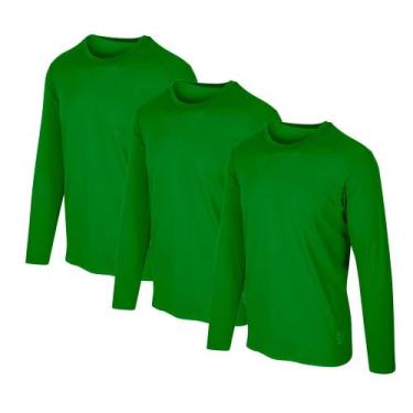 Imagem de Kit 3 Camisetas Proteção Solar Permanente UV50+ Tecido Gelado  Slim Fi