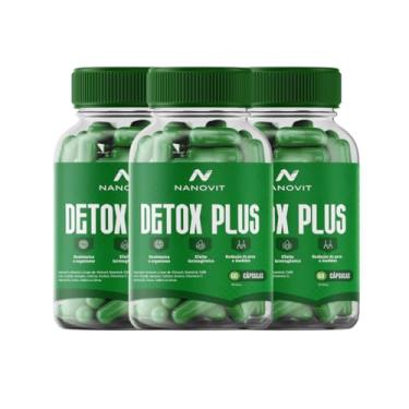 Imagem de Kit 3 Nanovit Detox Plus Suplemento Termogênico 60 Cápsulas