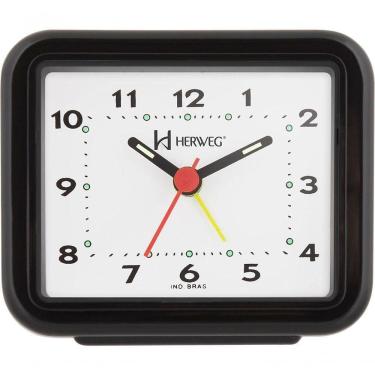 Imagem de Relógio Despertador Quartz Alarme Forte Preto - Preto