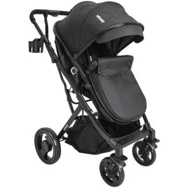 Imagem de Carrinho de Bebe Kiddo Vox II Preto Berço Passeio Moises