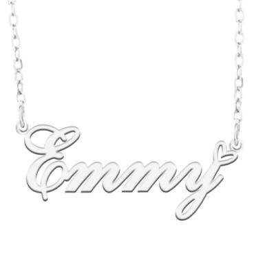 Imagem de A168A Colar de nome personalizado personalizado personalizado colar de nome banhado para mãe filha amizade feminino dia dos namorados aniversário de Natal ano novo, Metal, Sem pedras preciosas