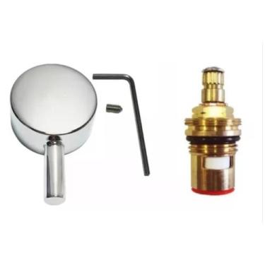 Imagem de Reparo Torneira Deca Link + Alavanca Compatível 1/4 De Volta RPT014-16