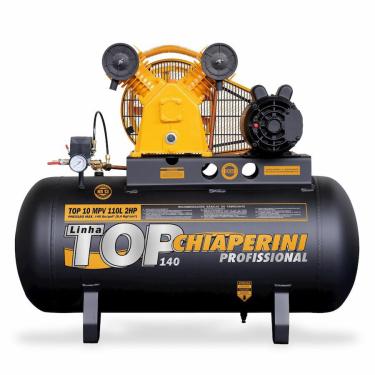 Imagem de Compressor de Ar Média Pressão Monofásico Aberto 2HP 110L 009804 Chiaperini