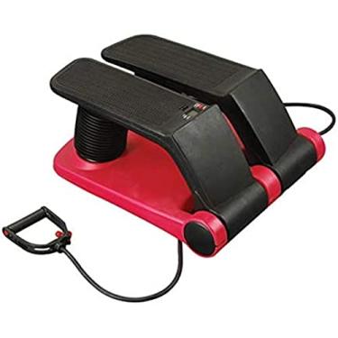 Imagem de Pedal De Passo Mudo, Máquina De Escalada De Ar Portátil Para Exercícios Fitness Esportes Stepper Pernas Com Bandas De Resistência