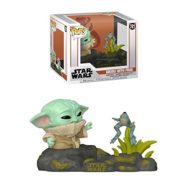 Imagem de Funko POP! Deluxe: Star Wars: The Mandalorian - Din Grogu (The Child, Baby Yoda) with Frog​ - Collectable Vinyl Figure - Gift Idea