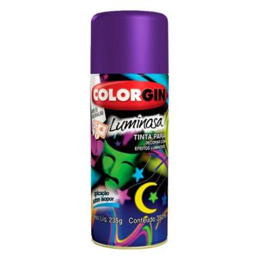 Imagem de Tinta Spray Colorgin Luminosa 350ml Violeta - 761 - COLORGIN