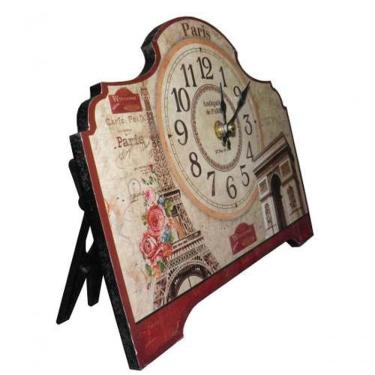 Imagem de Relogio De Mesa Paris Vintage Retro Decoracao Casa (xin-07)