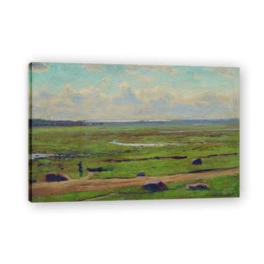 Imagem de Impressões em tela famosas. "Paisagem 7.6 cm de Lev Lagorio, Reproduções de arte clássicas, decoração de parede moderna para sala de estar escritório. Moldura interna 80x120cm-31x47in