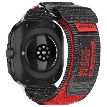 Imagem de Pulseira de relógio esportivo de nylon larga militar compatível com Samsung Galaxy Watch Ultra de 47 mm (2024/2025), pulseira para Galaxy Watch Ultra 2/1